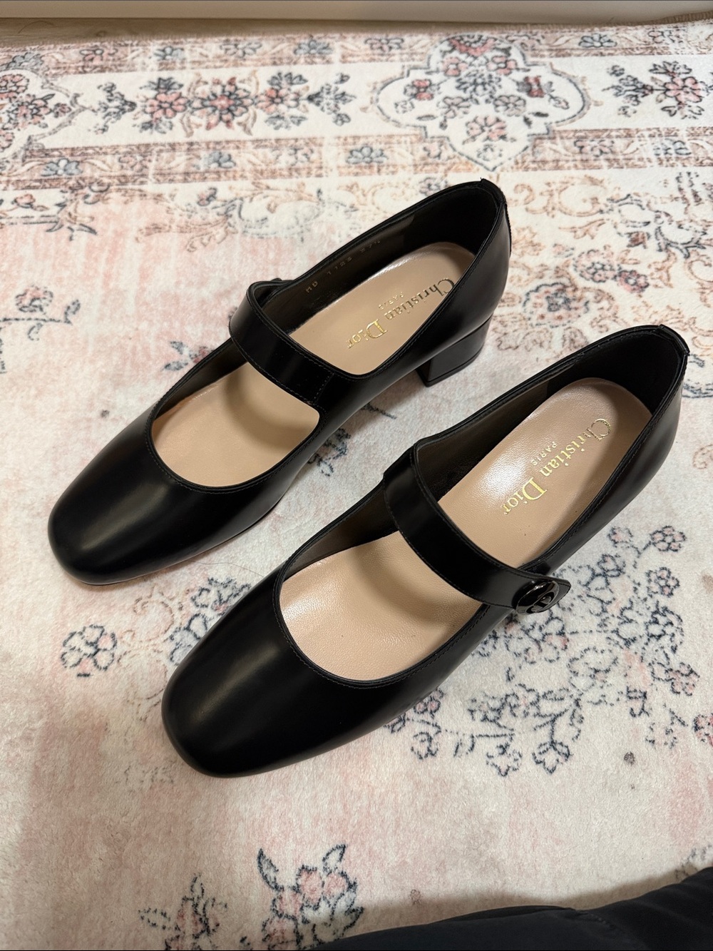 Dior Black calfskin uniform Maryjane pumps
